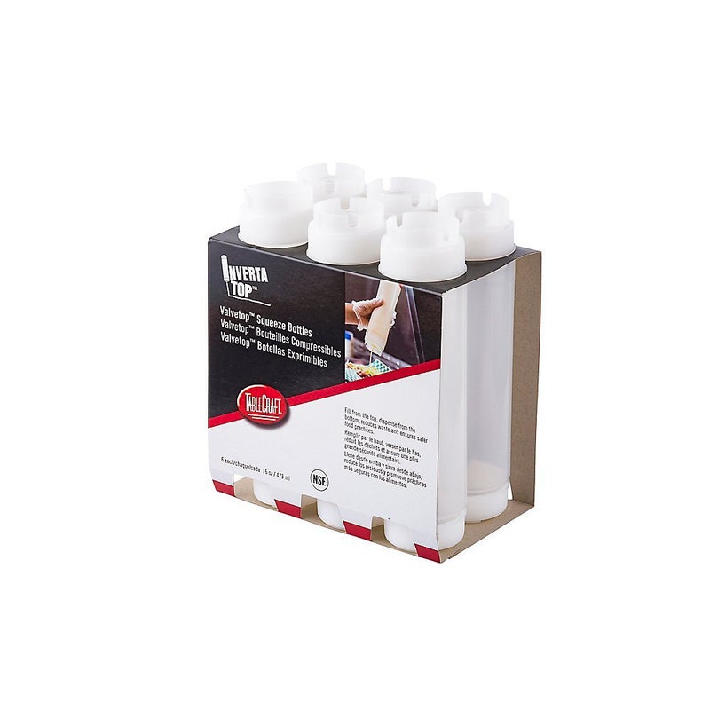 TableCraft C16SV Invertatop 16 Oz. Squeeze Dispenser - 6 / PK - Image 4